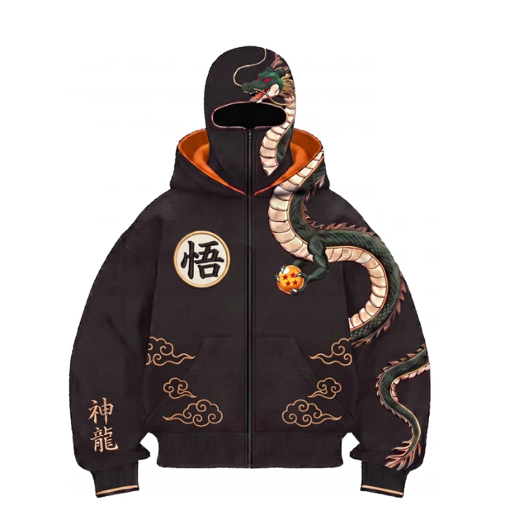 [PRE-ORDER] DBZ Zip Hoodie Mask